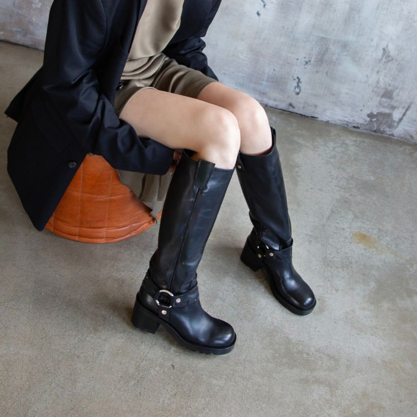 Head over heels biker boots clearance