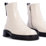 Muswell Zip Ankle Boot - Off White