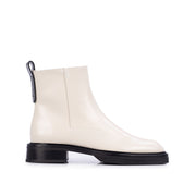Muswell Zip Ankle Boot - Off White