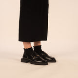 Camden Stud Loafer - Black Patent