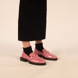 Camden Stud Loafer - Pink Patent