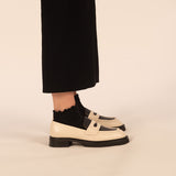 Manzo Loafer - Cream/Black
