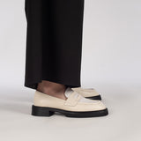 Manzo Loafer - Cream/White