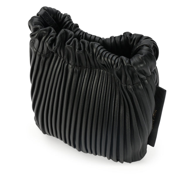 Mr Cinch Pouch Pleated - Black
