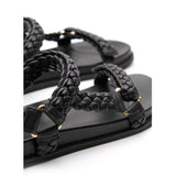Elke Braided Sandal - Black