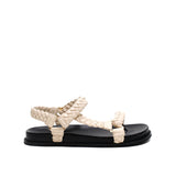 Elke Braided Sandal - Cream