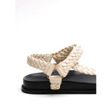 Elke Braided Sandal - Cream