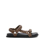 Elke Braided Sandal - Walnut