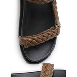 Elke Braided Sandal - Walnut