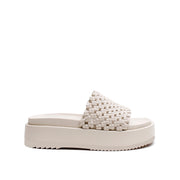Knotted Platform Slide - Milk