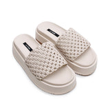 Knotted Platform Slide - Milk