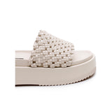 Knotted Platform Slide - Milk