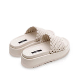 Knotted Platform Slide - Milk