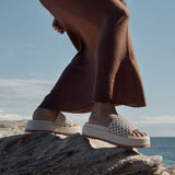 Knotted Platform Slide - Milk