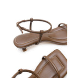 Padded Kitten Heel - Walnut