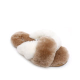 Twist Slipper - Tobacco/Milk