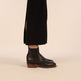 Lady Yearling, Rubber Sole, Natural Edge - Black