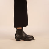 Millicent, Leather Sole - Black