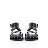 Studded Sandal - Black/Silver