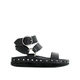 Studded Sandal - Black/Silver