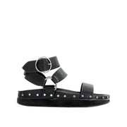 Studded Sandal - Black/Silver