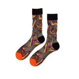 Bird Socks - Purple / Orange