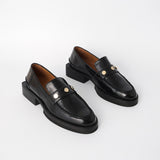 Camden Stud Loafer - Black Patent