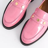 Camden Stud Loafer - Pink Patent
