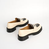 Manzo Loafer - Cream/Black