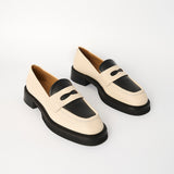 Manzo Loafer - Cream/Black