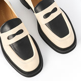 Manzo Loafer - Cream/Black