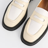 Manzo Loafer - Cream/White