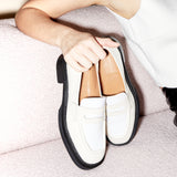 Manzo Loafer - Cream/White