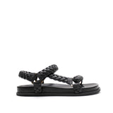 Elke Braided Sandal - Black