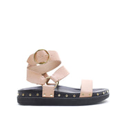 Studded Sandal - Nude