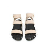 Studded Sandal - Nude