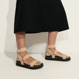 Studded Sandal - Nude