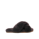 Crossover Sleepy Slipper - Chocolate