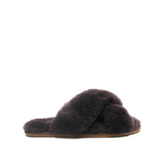 Crossover Sleepy Slipper - Chocolate