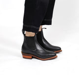 Lady Yearling, Rubber Sole, Natural Edge - Black