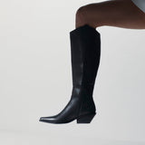 Simone Knee High Boot - Black